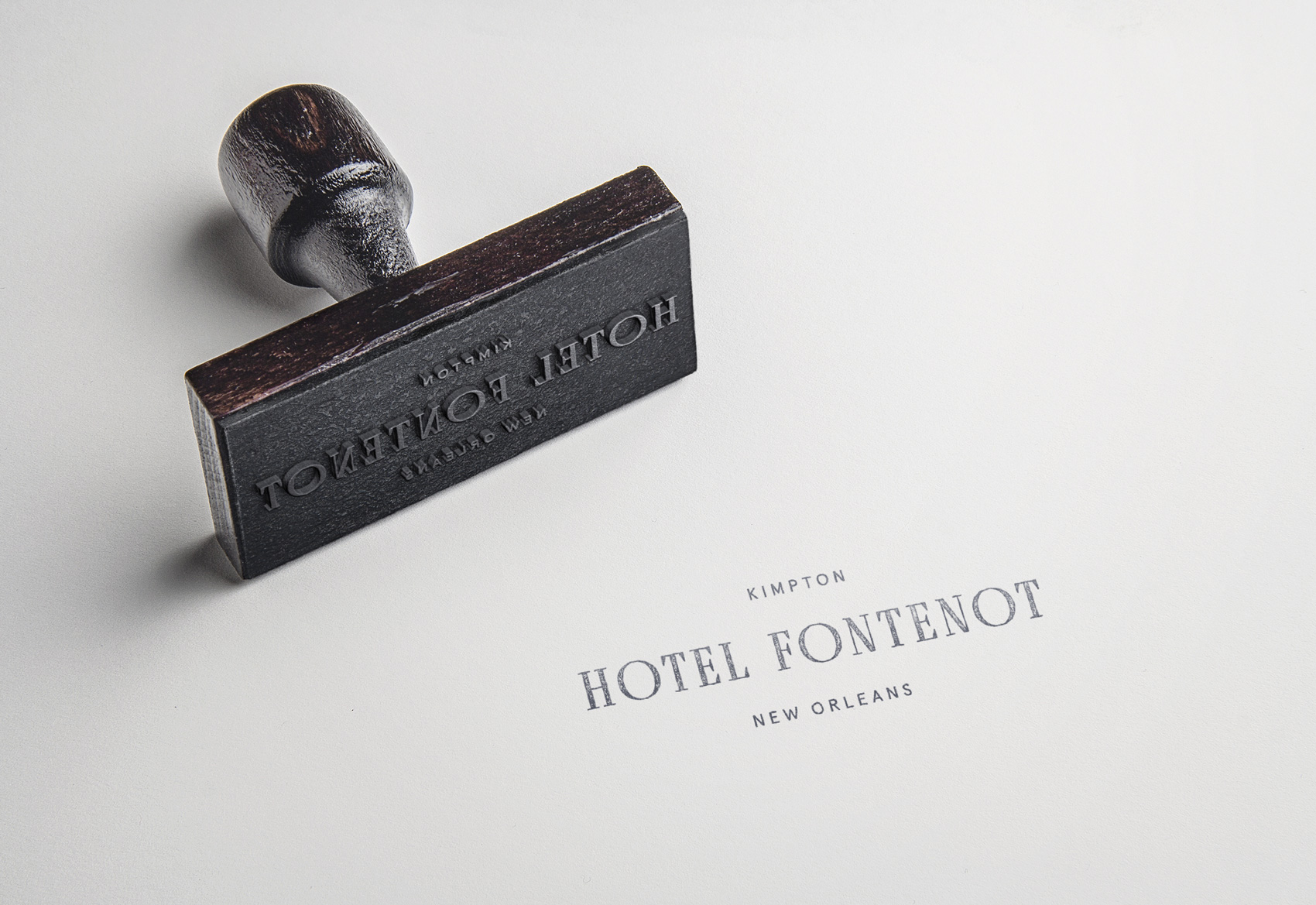 Hotel Fontenot Branding designed by Mark Zeff