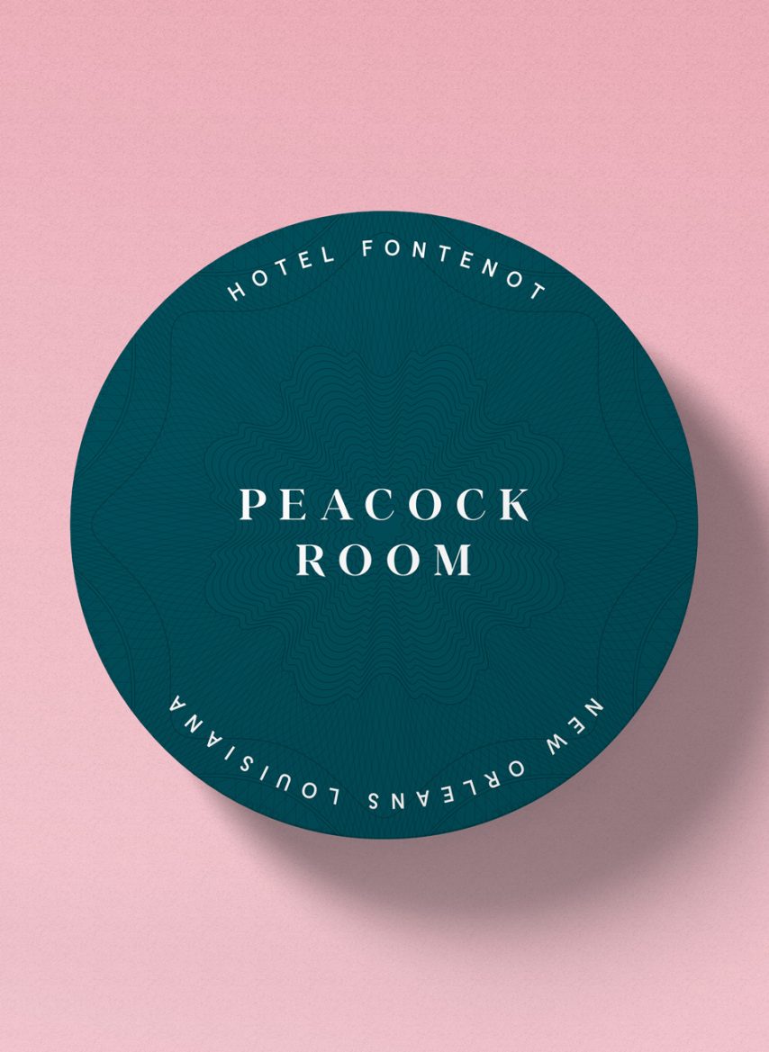 Peacock Lounge Branding by Mark Zeff