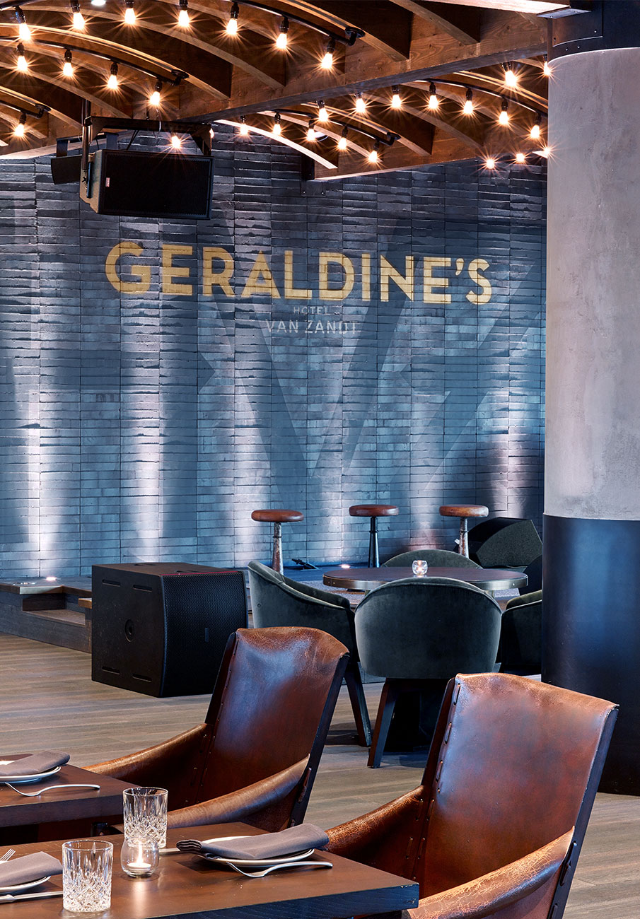 Geraldine's Restaurant located in Hotel Van Zandt designed by Mark Zeff Design